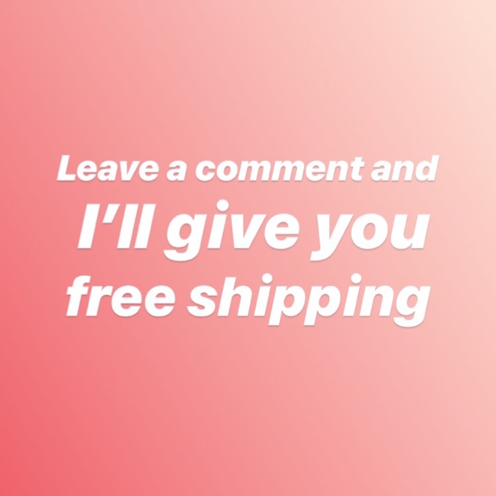 Leave a comment and I’ll give you free shipping